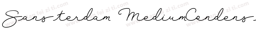 Sansterdam MediumCondensed字体转换